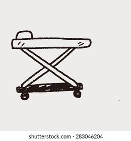 hospital bed doodle