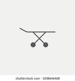 Hospital bed Flat Icon