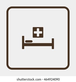 Hospital bed Icon.