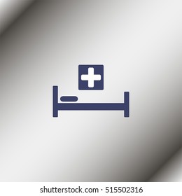 Hospital bed Icon.