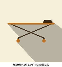 Hospital bed icon. frame design. Vector illustration.
