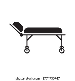 hospital bed icon on white background - Shutterstock ID 1774730747