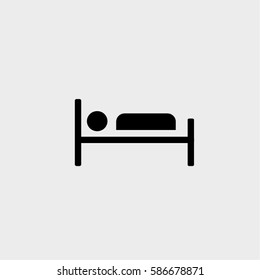 hospital bed icon vector