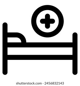 Hospital Bed icon for web, app, infographic, etc