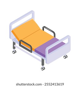 Hospital bed for patient care and medical treatment