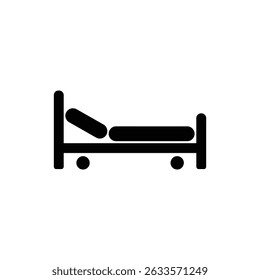 Hospital Bed with Raised Head for Patient Comfort