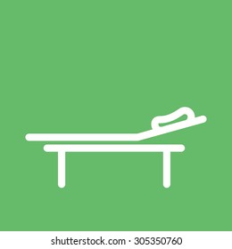 Hospital bed, bed, room icon vector image. Can also be used for healthcare and medical. Suitable for mobile apps, web apps and print media.