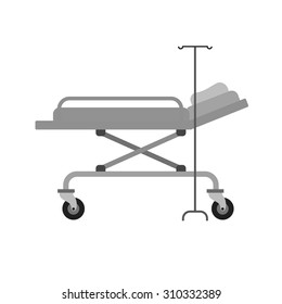 Hospital bed, bed, room icon vector image. Can also be used for healthcare and medical. Suitable for mobile apps, web apps and print media.