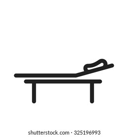 Hospital bed, bed, room icon vector image. Can also be used for healthcare and medical. Suitable for mobile apps, web apps and print media.