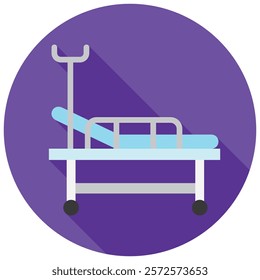 Hospital Bed Vector EPS 10 for print, digital UI, UX kit, web and app development for health, business, finance, economy, education, hospital management and more.