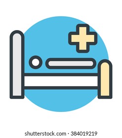 Hospital Bed Vector Icon
