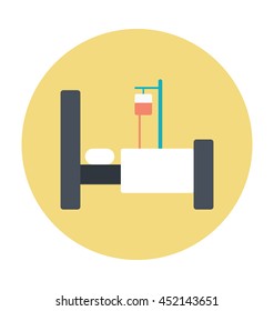 Hospital Bed Vector Icon