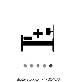 Hospital Bed Vector Icon