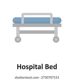 Hospital Bed Vector Icon which can easily modify or edit

