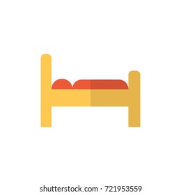 hospital bedroom icon vector. hospital bedroom flat style design