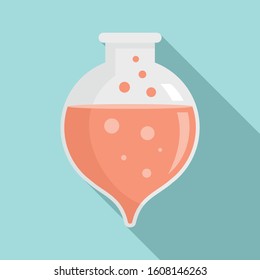 Hospital boiling flask icon. Flat illustration of hospital boiling flask vector icon for web design