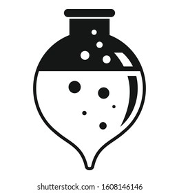 Hospital boiling flask icon. Simple illustration of hospital boiling flask vector icon for web design isolated on white background