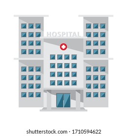 Hospital buidling vector. Good for medical/health element.