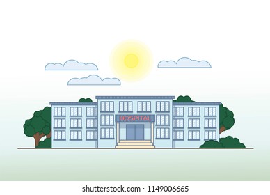 A hospital building
