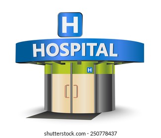 Hospital building as a concept symbol