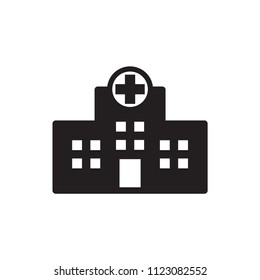 plantilla de logotipo del icono del vector hospital