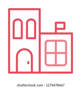hospital   building   house  