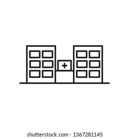 hospital building icon