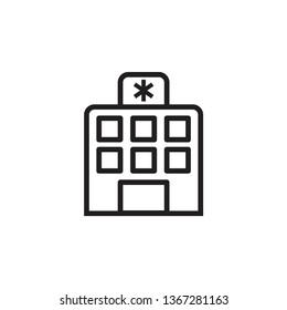 hospital building icon