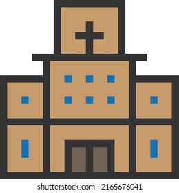 hospital building. Icon hospital building