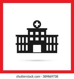 Hospital building icon