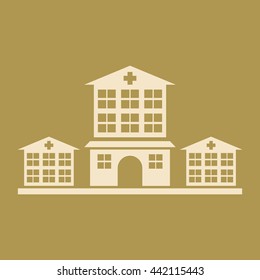 Hospital Building Icon. 