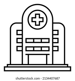 Hospital building icon design vector logo symbol illustration.