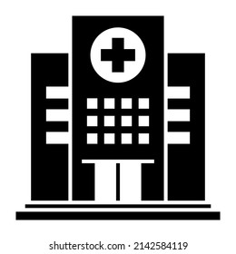 Hospital building icon design vector logo symbol illustration.