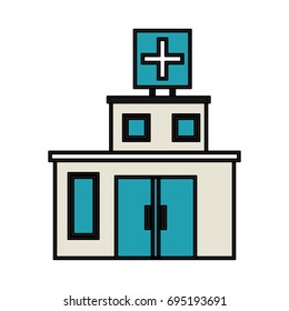 hospital building icon image 