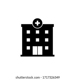 Hospital building icon symbol simple design