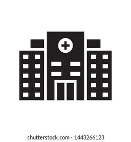 Hospital building icon vector design template