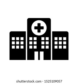 hospital - building icon vector design template