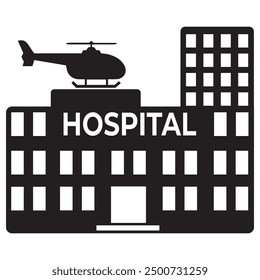 hospital building icon vector design for business eps 10