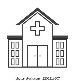 
hospital building icon vector illustration