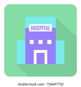 hospital building icon vector. hospital modern icon design
