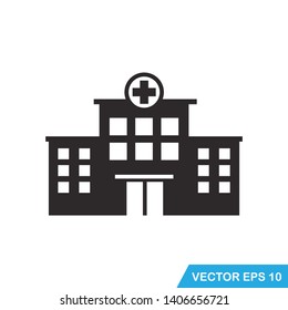 hospital building icon vector template