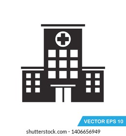 hospital building icon vector template