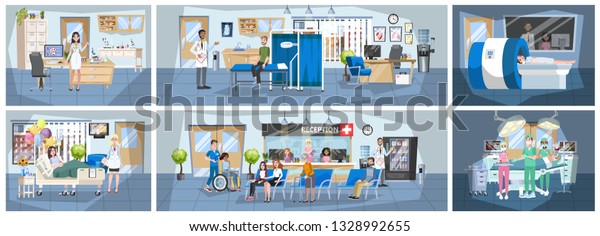 Hospital Building Interior Doctor Office Surgery Stock