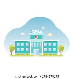 Hospital Building Medical Healthcare Clinic Facility Stock Vector ...