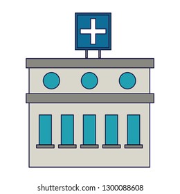 Hospital building symbol