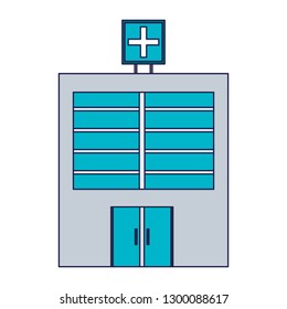 Hospital building symbol