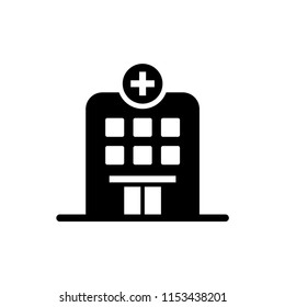 Hospital Building Vector Icon