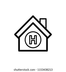 hospital building vector icon