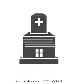hospital building vector icon