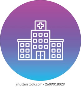 Hospital Building vector icon. Can be used for printing, mobile and web applications.